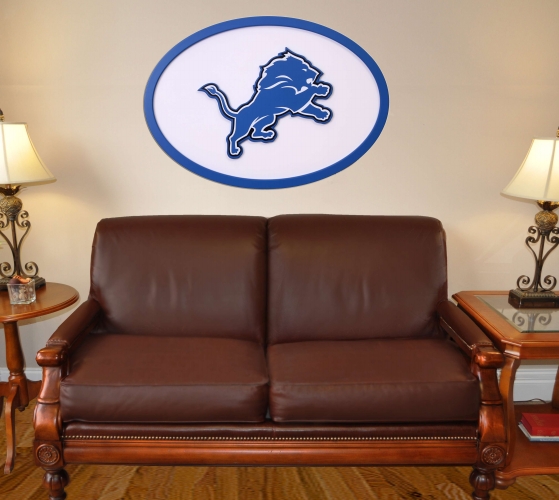 Adventure Furniture N0504DET Detroit Lions 46 inch Logo Wall Art