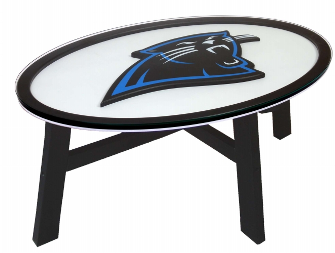 Adventure Furniture N0518CAR Carolina Panthers Logo Coffee Table