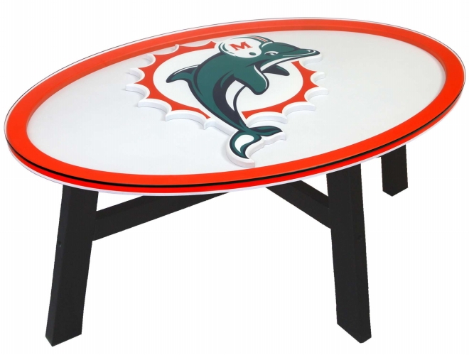 Adventure Furniture N0518MIA Miami Dolphins Coffee Table