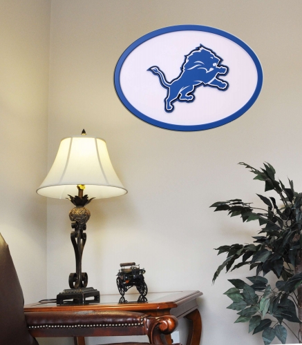Adventure Furniture N0524DET Detroit Lions 31 inch Logo Wall Art