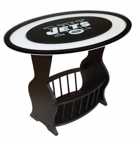 Adventure Furniture N0537NYJ New York Jets Logo End Table