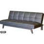 Big Tree Furniture LZK745BK 43"x 70"x 14.5"Milton EuroConvertible Sofa Futon Bed Black