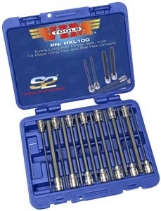 Vmhxl100 14 Pieces Sae Xl Hex Bit Set Ball And Straight Ends