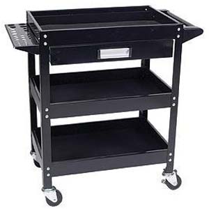 Performance Tool Pmw54006 Service Cart With Tool Holder-   Bins And Drawer