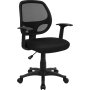 Flash Furniture LF-W-118A-BK-GG Black Mesh Computer Chair
