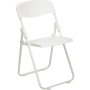 Rut-i-white-gg White Plastic Folding Chair