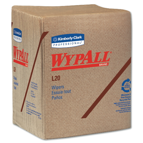 Kimberly-Clark KCC 47000 Wypall L20 Wiper 12.5X14.4 3P Tan- 68 Count - Case of 12 Kimberly-Clark KCC 47000 Wypall L20 Wiper 12.5X14.4 3P Tan- 68 Count - Case of 12