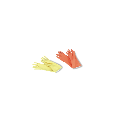 Galaxy GLX 244L 12 Inch Large FlockLined Latex Glove 2830 Mil Orange