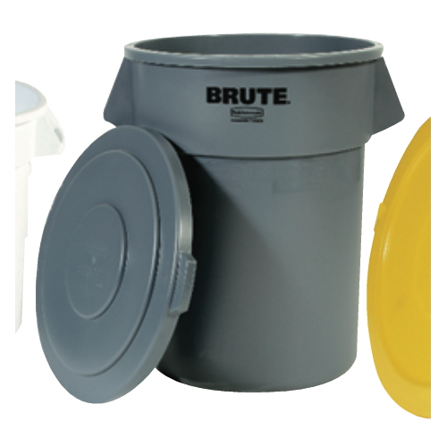 Rubbermaid Commercial Products 20 Gallon Brute Round container- White