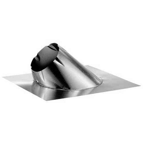 M & G Duravent 5dt-f6 5 Inch Dura Vent Duratech Flashing 0/12-6/12 Pitch Galvanized Storm Collar Not Included