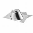 M & G Duravent 8dt-f6 8 Inch Duratech Flashing 0/12-6/12 Pitch Galvanized Storm Collar Not Included