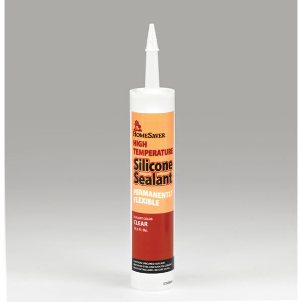 A.w. Perkins Co 1076c-6 Homesaver High Temperature Silicone Sealant Clear 10.3 Oz. Cartridge Pack Of 6