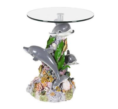 Ram Gameroom Odr345 Small Dolphin Glass Table
