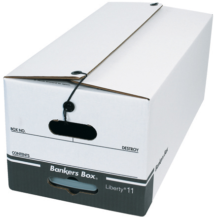 FSB640 24 in. x 12 in. x 10 .25 in. Bankers Box- String and Button File Storage Boxes- 12