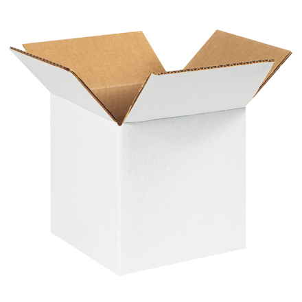 555W 5 in. x 5 in. x 5 in. White Corrugated Boxes- 25