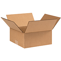 24248 24 in. x 24 in. x 8 in. Flat Corrugated Boxes- 10