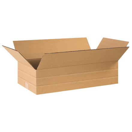 MD24126 24 in. x 12 in. x 6 in. Multi-Depth Corrugated Boxes- 20