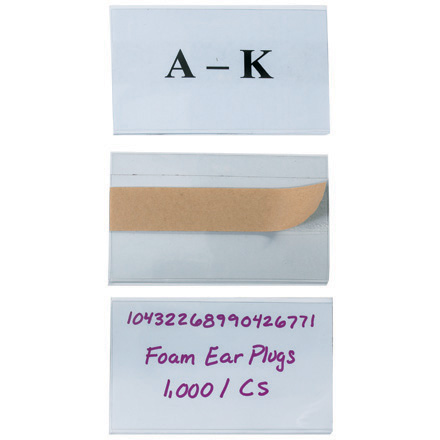 Box Partners LH105 3 in. x 5 in. OpenEdge Plastic Label Holders