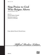 Alfred 007812 Sing Praise to God Who Reigns Above  Music Book