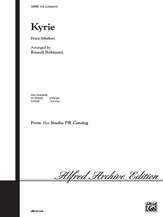 Alfred 00SV9905 Kyrie from the Mass in G  Music Book