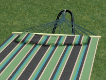 Bh-404e Hammock With Spreader Bars Oversized With Pillow- Country Club