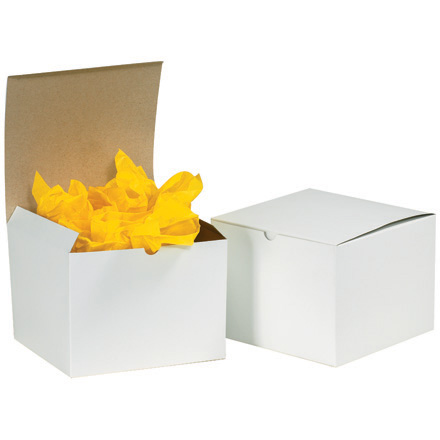 Box Partners GB332 3 in. x 3 in. x 2 in. White Gift Boxes