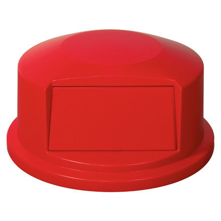 RUB121D 32 Gallon Brute Container Domed Lid- Red