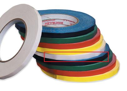 T962024w .37 In. X 180 Yards White Bag Tape
