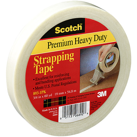 T915893 1 in. x 60 yds. 3M- 893 Filament Tape