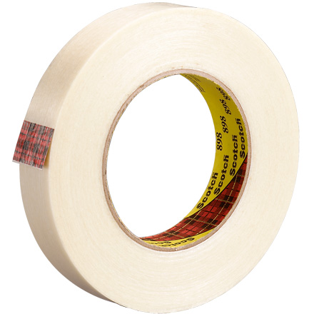 T9158986PK 1 in. x 60 yds.- 6 Pack 3M- 898 Filament Tape