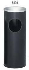 Witt Industries 3000BK Ash-n-trash urn- black- with galv. liner Witt Industries 3000BK Ash-n-trash urn- black- with galv. liner