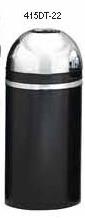 Witt Industries 415DT-22 Open top- black/chrome- with galv. liner Witt Industries 415DT-22 Open top- black/chrome- with galv. liner