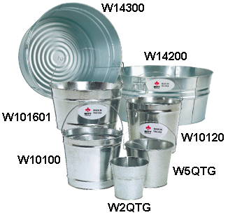 Witt Industries W10120 12 quart galvanized steel pail 12/ctn Witt Industries W10120 12 quart galvanized steel pail 12/ctn