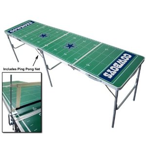Wild Sales TPND108 Dallas Cowboys Tailgate Table with Net