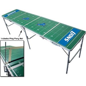 Wild Sales TPND110 Detroit Lions Tailgate Table with Net