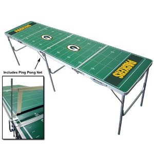 Wild Sales TPND111 Green Bay Packers Tailgate Table with Net