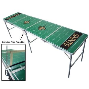 Wild Sales TPND119 New Orleans Saints Tailgate Table with Net