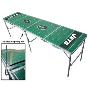 Wild Sales TPND121 New York Jets Tailgate Table with Net