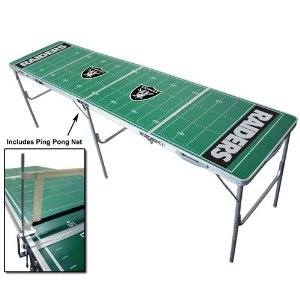 Wild Sales TPND122 Oakland Raiders Tailgate Table with Net