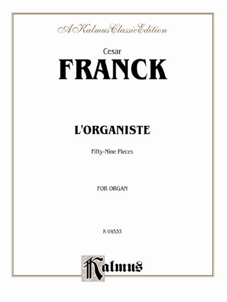 Alfred 00K04533 Lamp;apos;Organiste  Music Book