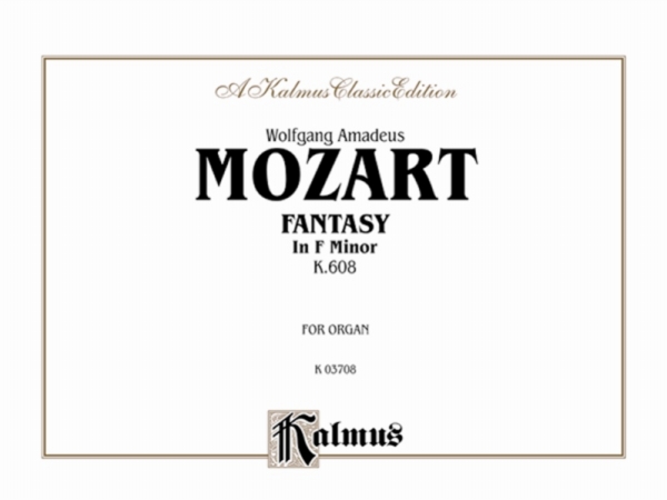 Alfred 00K03708 Fantasy K. 608  Music Book