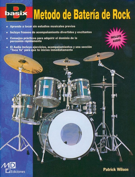 Alfred 0017886 Basix: Rock Drum Method (Spanish Edition)  Music Book