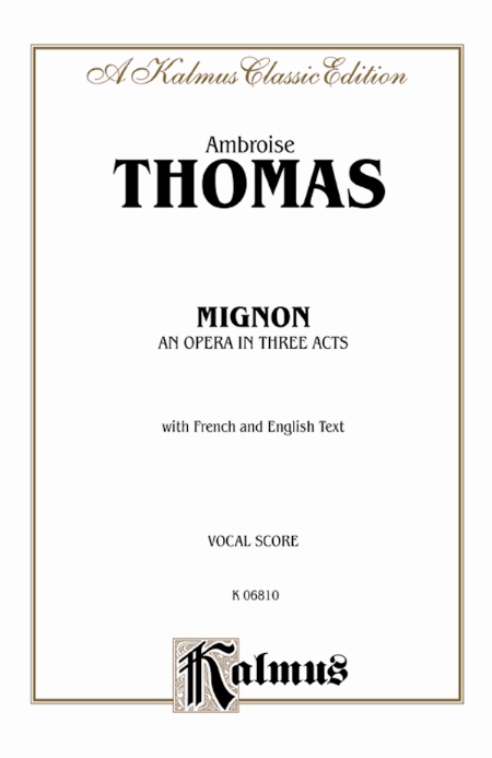 Alfred 00K06810 Mignon  Music Book