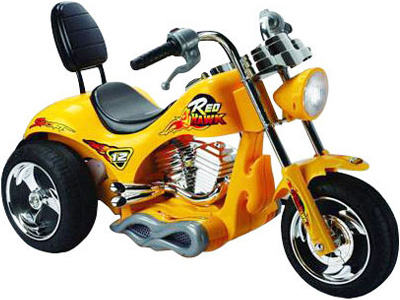 Big Toys Mm-gb5008_yellow Red Hawk Motorcycle 12v - Yellow