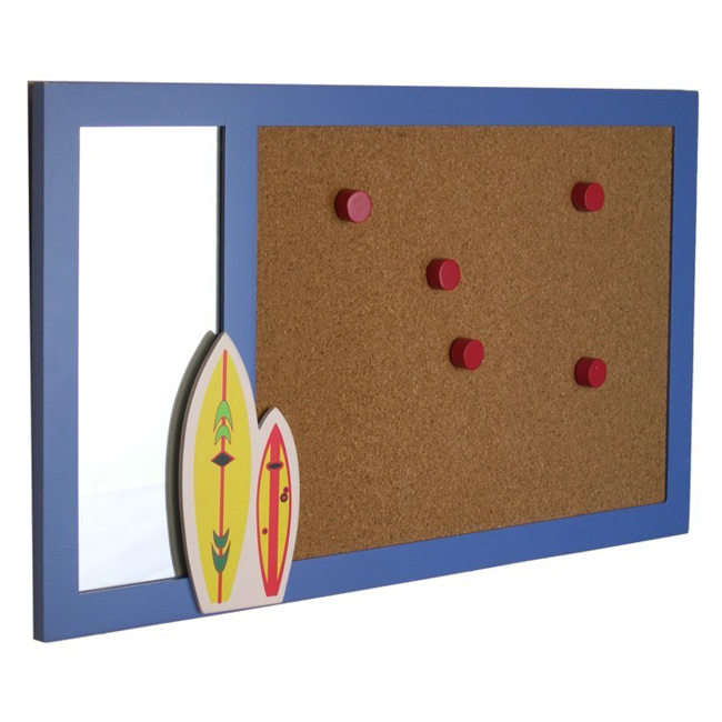 Danya B QBA753 Surfing Message Board With Mirror And Pegs