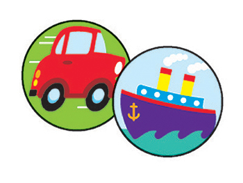 . T-46163 Superspots Stickers Tiny Transport