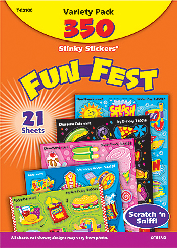 . T-83906 Stinky Stickers Mixed Shapes 350- Pk