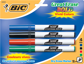 Bicdecfp41ast Bic Great Erase Dry Erase Fine