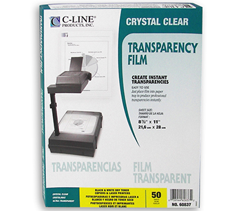 C-line Products Inc Cli60837 Transparency Film For Copiers And