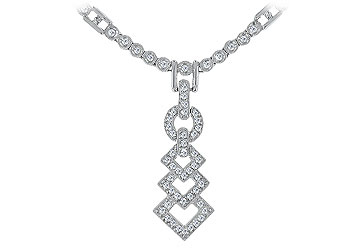 Fine Jewelry Vault NC8811D101 Flexi link Diamond Necklace 14K White Gold 0.50 CT Diamonds